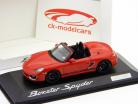 ポルシェボクスタースパイダーのハードトップレッド/赤1：43ミニチャンプス