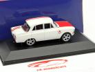 Moskwitch 408 Custom Tuning jaar 1968 Toy Fair Nürnberg 2011 wit / rood 1:43 Ixo
