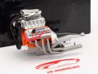 Blown Hemi Engine arancione / argento 1:18 GMP
