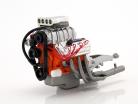 Blown Hemi Engine arancione / argento 1:18 GMP