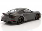 Porsche 911 (991) Turbo S Exclusiv Series gray / black with showcase 1:18 Spark