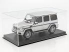 Haute qualité vitrine avec plaque de base en dehors de cuir pour maquette des voitures dans échelle 1:18 noir SAFE