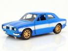 Brian's Ford Escort RS2000 MK1 Fast and Furious blue / white 1:32 Jada Toys