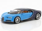 Bugatti Chiron year 2017 light blue / dark blue 1:24 Welly