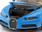 Bugatti Chiron año de construcción 2017 azul claro / azul oscuro 1:24 Welly