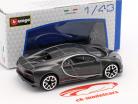 Bugatti Chiron gris oscuro metálico 1:43 Bburago