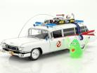 Cadillac Ambulance Ecto-1 year 1959 Movie Ghostbusters (1984) white with figure Slimer 1:18 Ertl