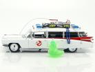 Cadillac Ambulance Ecto-1 year 1959 Movie Ghostbusters (1984) white with figure Slimer 1:18 Ertl