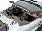 Lamborghini Centenario Roadster argent avec vitrine 1:12 LookSmart