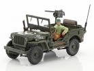 Jeep Willys 4x4 Open Top avec figure 1:43 Cararama