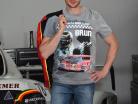 Stefan Bellof T-Shirt Brun 956 Norisring 1984 mit Frontprint grau