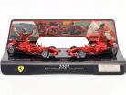 2-Car Set Ferrari F2007 Räikkönen #6 & Massa #5 Constructor's Champions F1 2007 1:43 HotWheels