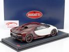 Bugatti Chiron красный карбоновой / ледник белый с витрина 1:18 MR Models