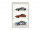 único gabinete com 2 móvel lâmpadas LED para carros modelo no escala 1:18,1:24,1:43 branco Triple9