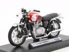 Triumph Bonneville T100 Baujahr 2002 rot / silber / schwarz 1:18 Welly