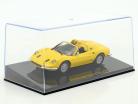 Ferrari Dino 246 GTS amarillo con escaparate 1:43 Altaya