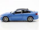 BMW M4 (F82) Coupe 年 2014 蓝色 金属的 1:18 ParagonModels