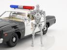 Dodge Monaco Metropolitan Police ano de construção 1977 filme Terminator (1984) com T-800 figura 1:18 Greenlight