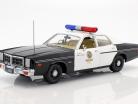 Dodge Monaco Metropolitan Police Baujahr 1977 Film Terminator (1984) mit T-800 Figur 1:18 Greenlight