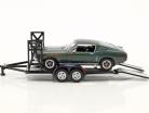 串联 拖车 Ford 同 轮胎 架 黑 1:43 GMP