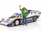 Stefan Bellof conducteur figure avec gagnant guirlande 1:18 FigurenManufaktur