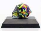 Valentino Rossi Moto GP 2017 Tribute to A. Nieto, N. Hayden AGV Helm 1:8 Minichamps