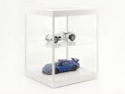 enkeltværelse udstillingsvindue og Rotary bord til modelcars i skala 1:18 hvid Triple9