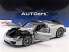 Porsche 918 Spyder Baujahr 2013 silber 1:12 AUTOart