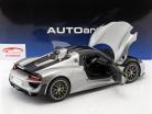 Porsche 918 Spyder Opførselsår 2013 sølv 1:12 AUTOart