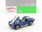 Shelby Cobra SC 427 Bouwjaar 1965 blauw / wit 1:24 Welly