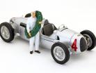 course voiture chauffeur figure avec laurier couronne 1:18 Figutec Figures