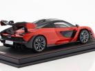 McLaren Senna année de construction 2018 rouge accent 1:18 BBR
