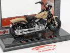 Harley-Davidson FLSTSB Cross Bones year 2008 beige 1:18 Maisto