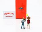 Figur Set 2 børn med ballon og bold 1:18 LeMansMiniatures
