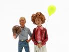 Figura Set 2 bambini con palloncino e palla 1:18 LeMansMiniatures