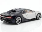 Bugatti Chiron año de construcción 2017 plata / Atlántico azul 1:18 AUTOart