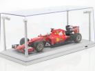 Single showcase silver with 4 Led Lamps for modelcars in scale 1:18 Triple9