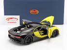 Bugatti Chiron anno di costruzione 2017 giallo / nero 1:18 AUTOart