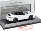 Porsche 911 (991 II) Carrera 4 GTS cabriolet rodio argento metallico 1:43 Herpa