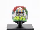 Valentino Rossi verdensmester MotoGP Misano 2008 AGV hjelm 1:10 Minichamps