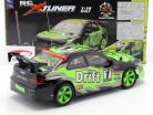 X-Tuner R / C Drift Car con pilones verde / negro / gris 1:14 NewRay