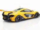 McLaren P1 GTR #51 motor Show Geneve 2015 gul / sort / grøn 1:18 Almost Real