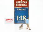 Hombre con perro figura conjunto 1:18 American Diorama