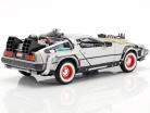 3 Bil Set DeLorean DMC-12 Back to the Future Part 1-3 1985-90 1:24 Welly