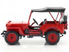 Jeep Willys año de construcción 1942 rojo 1:18 Norev