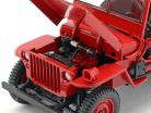 Jeep Willys año de construcción 1942 rojo 1:18 Norev