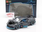 Bugatti Divo year 2018 mat grey / light blue 1:18 Bburago