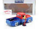 Ford F-100 Pick Up année de construction 1956 avec Supergirl DC Comics rouge / bleu 1:24 Jada Toys