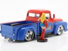Ford F-100 Pick Up année de construction 1956 avec Supergirl DC Comics rouge / bleu 1:24 Jada Toys