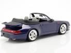 Porsche 911 (993) Turbo Cabriolet Opførselsår 1995 mørkeblå 1:18 GT-Spirit